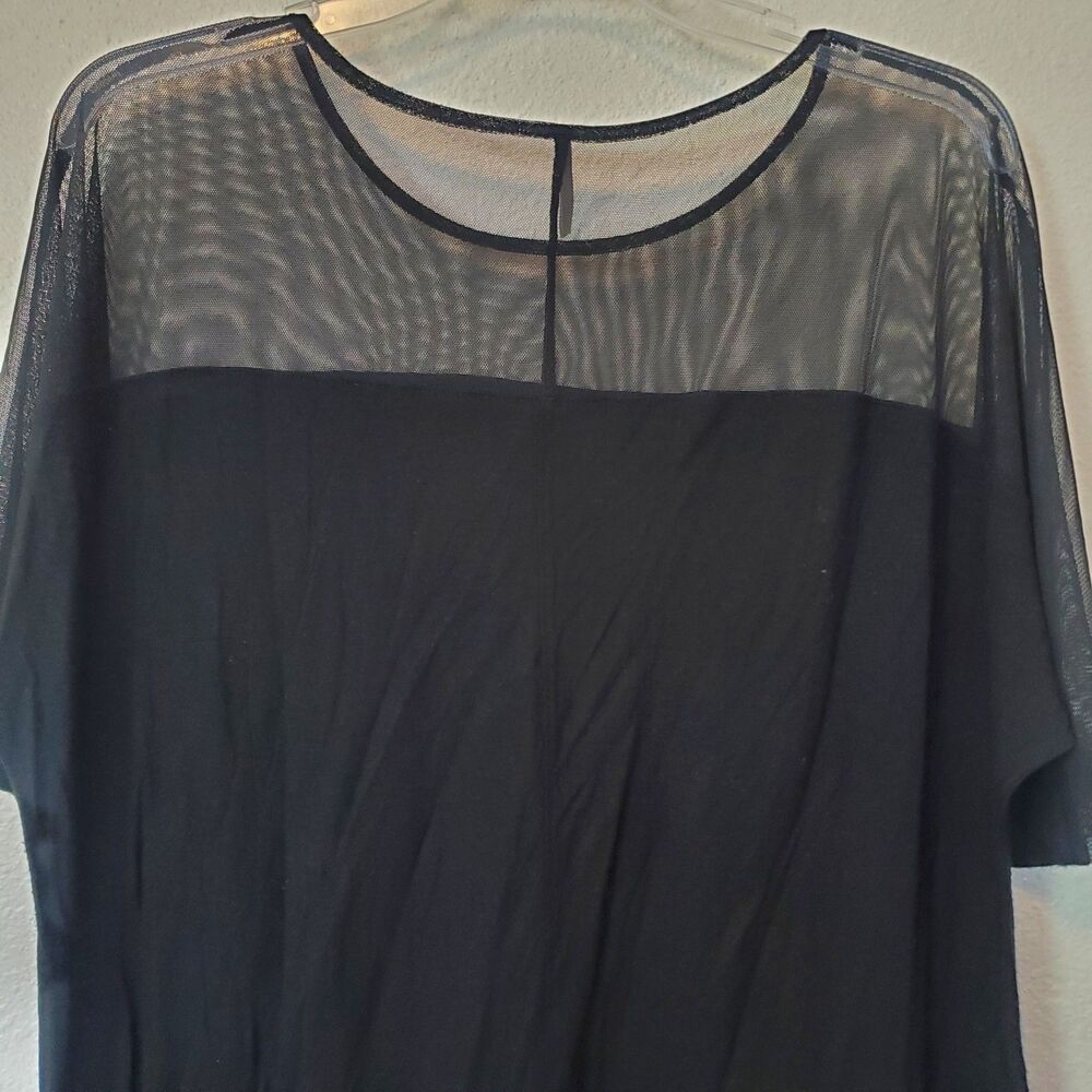 Tresics Black Top Sheer Shoulder And Sleeves Soli… - image 8
